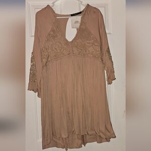 Taupe tunic dress